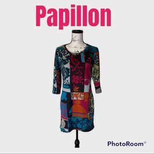 Papillon Multicolored Knit Dress